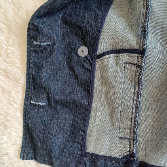 New York and co. denim double breast buttoned pea coat size S - Picture 6 of 16